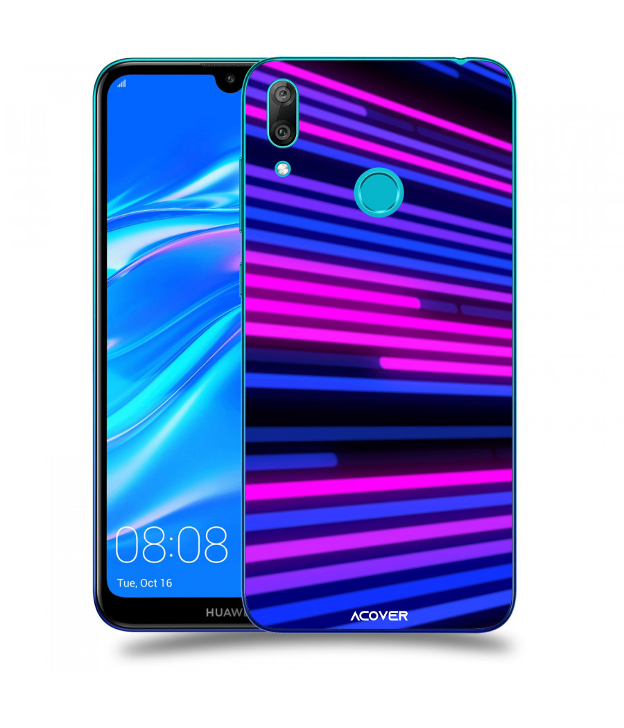 ACOVER Kryt na mobil Huawei Y7 2019 s motivem Led Lights