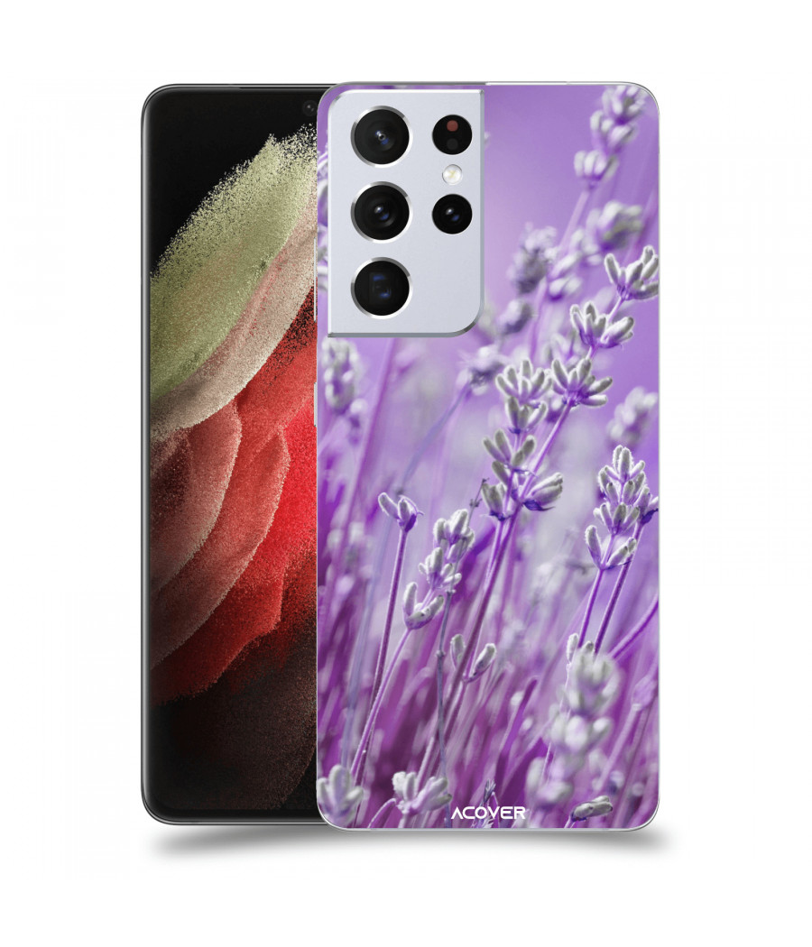 ACOVER Kryt na mobil Samsung Galaxy S21 Ultra 5G G998B s motivem Lavender