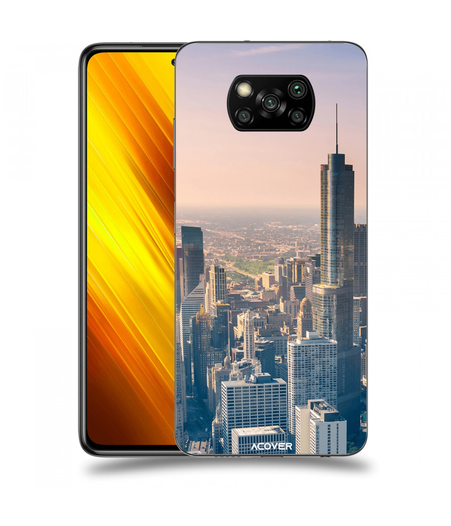 ACOVER Kryt na mobil Xiaomi Poco X3 s motivem Chicago