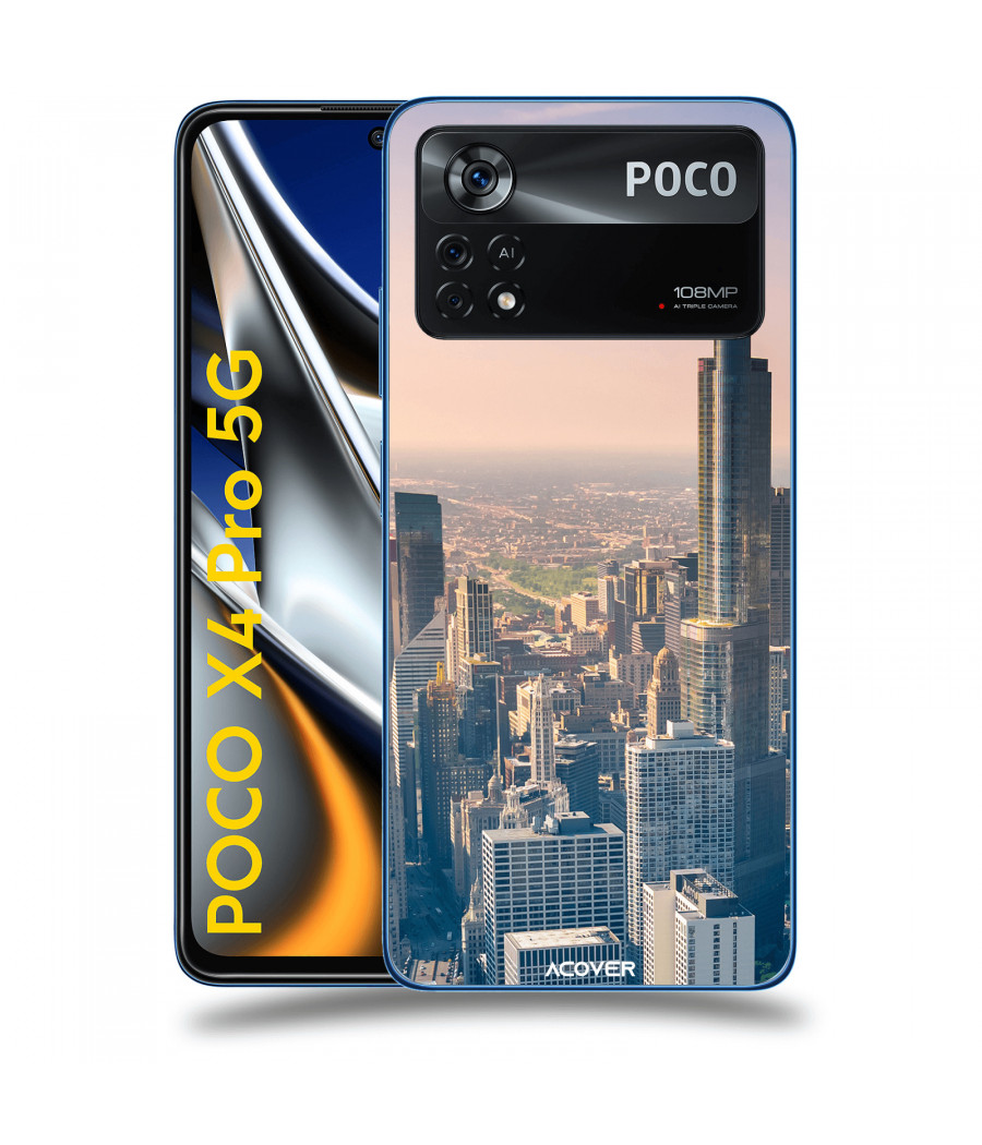 ACOVER Kryt na mobil Xiaomi Poco X4 Pro 5G s motivem Chicago