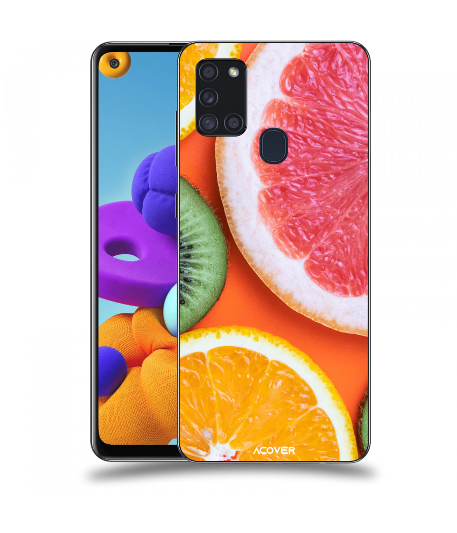 ACOVER Kryt na mobil Samsung Galaxy A21s s motivem Fruit
