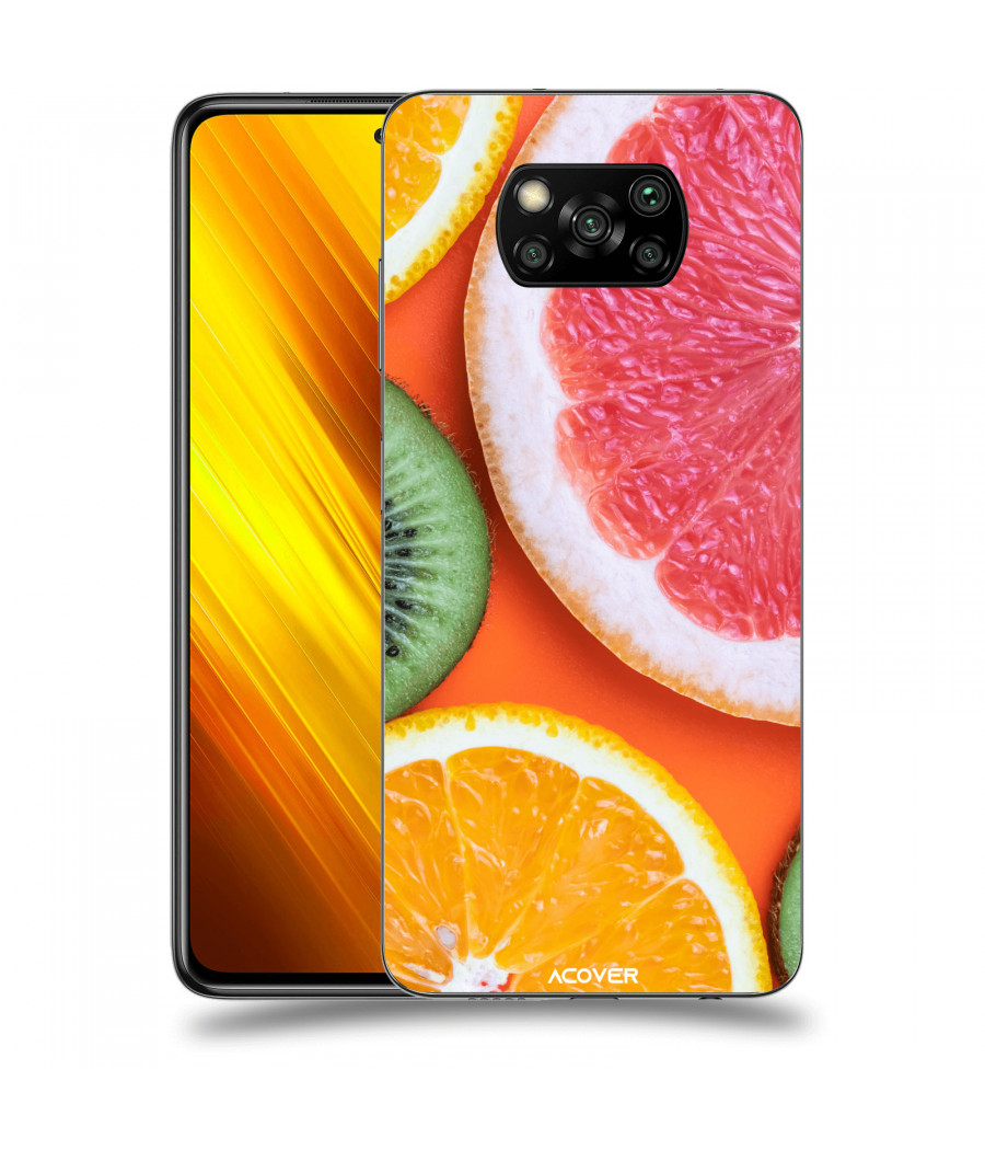 ACOVER Kryt na mobil Xiaomi Poco X3 s motivem Fruit