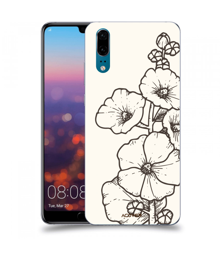ACOVER Kryt na mobil Huawei P20 s motivem Flower