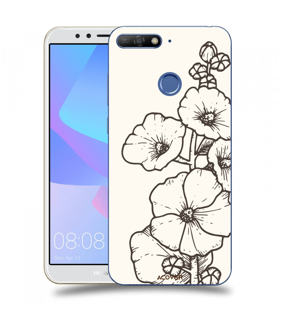 ACOVER Kryt na mobil Huawei Y6 Prime 2018 s motivem Flower