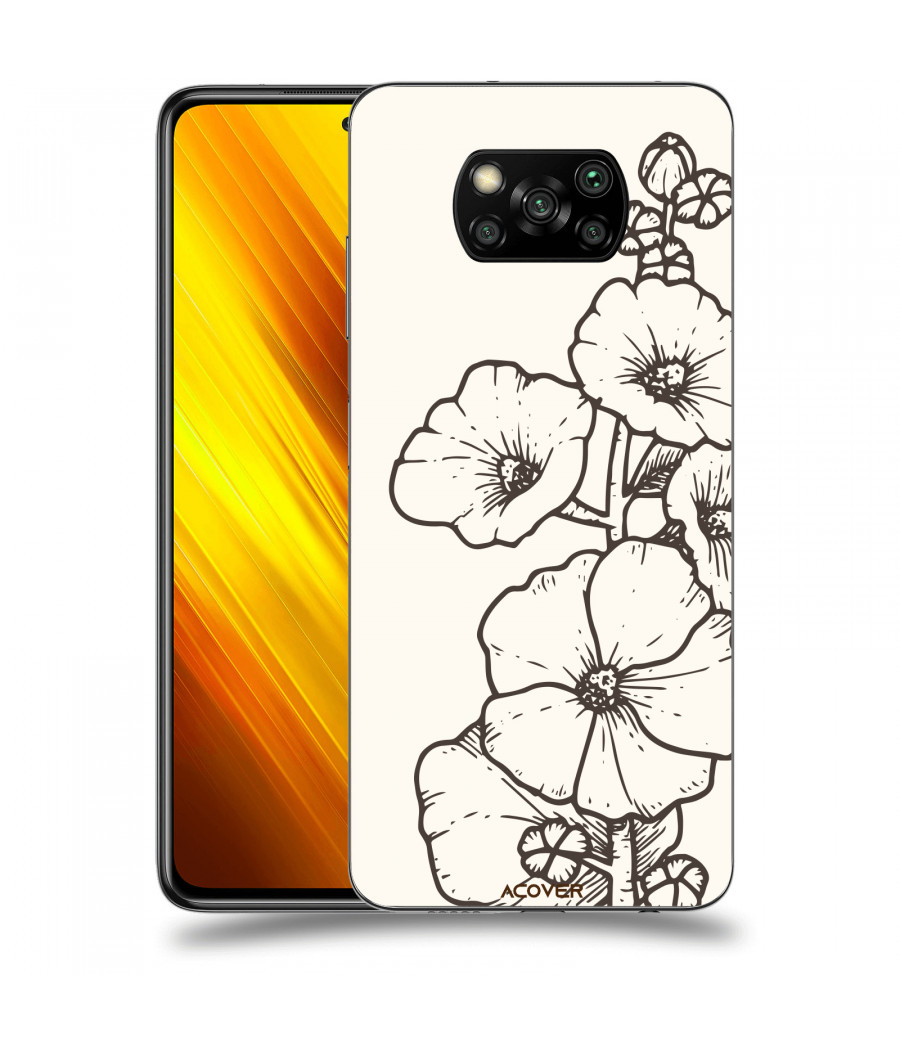 ACOVER Kryt na mobil Xiaomi Poco X3 s motivem Flower
