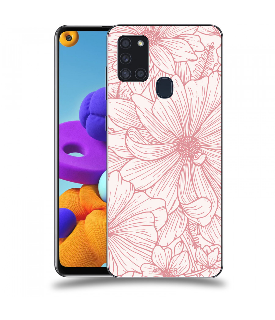 ACOVER Kryt na mobil Samsung Galaxy A21s s motivem Floral I