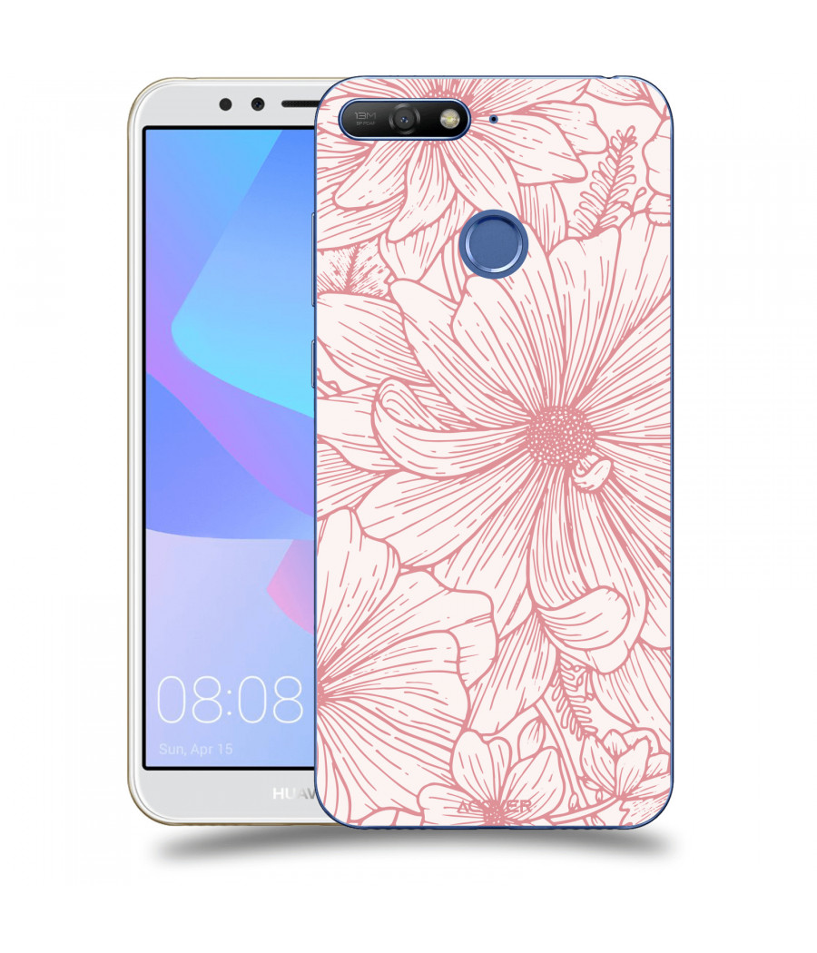 ACOVER Kryt na mobil Huawei Y6 Prime 2018 s motivem Floral I
