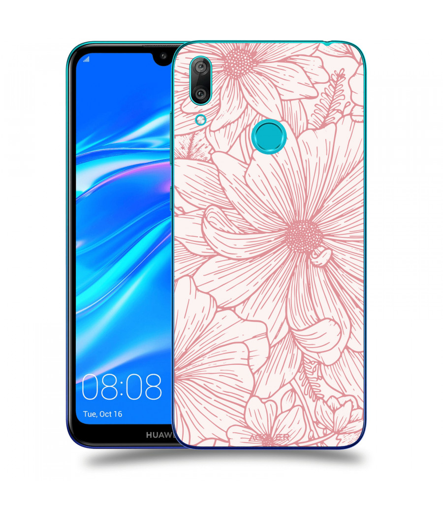 ACOVER Kryt na mobil Huawei Y7 2019 s motivem Floral I