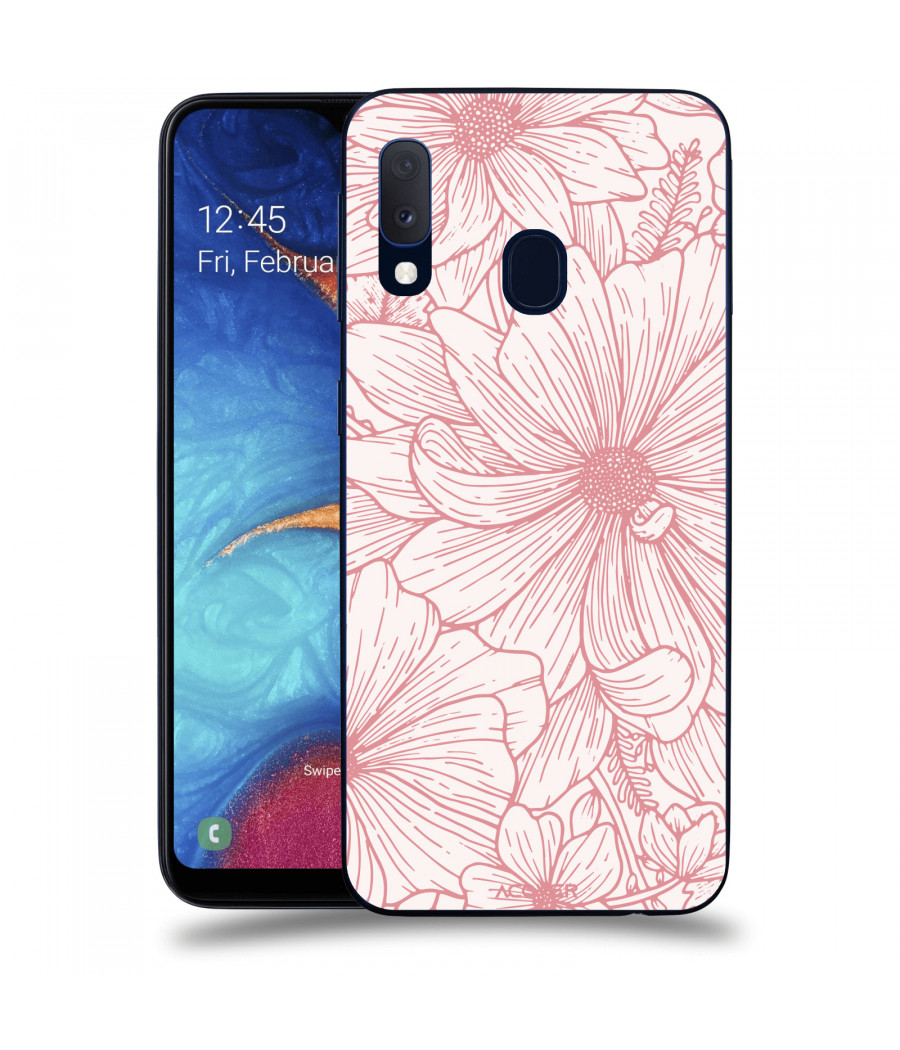 ACOVER Kryt na mobil Samsung Galaxy A20e A202F s motivem Floral I