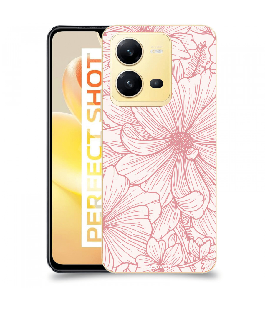 ACOVER Kryt na mobil Vivo X80 Lite s motivem Floral I