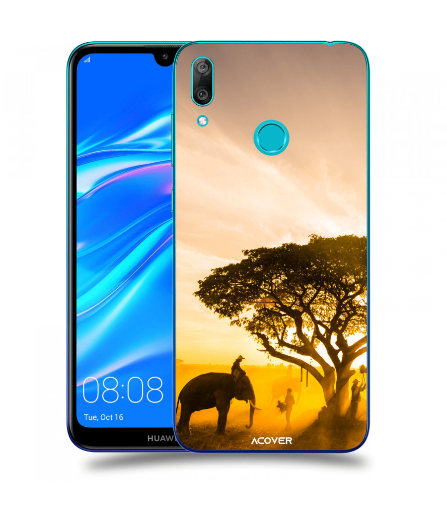 ACOVER Kryt na mobil Huawei Y7 2019 s motivem Elephant