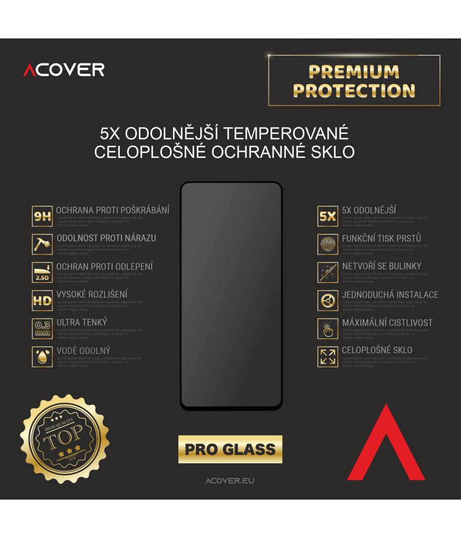 Ochranné sklo na Xiaomi 13 Tvrzené 9H 5D Prémium