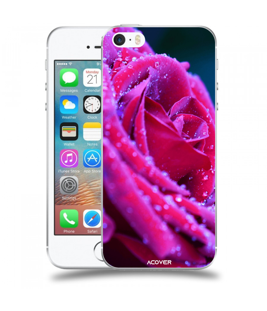 ACOVER Kryt na mobil Apple iPhone 5/5S/SE s motivem Rose