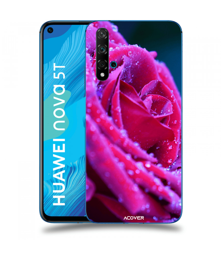 ACOVER Kryt na mobil Huawei Nova 5T s motivem Rose
