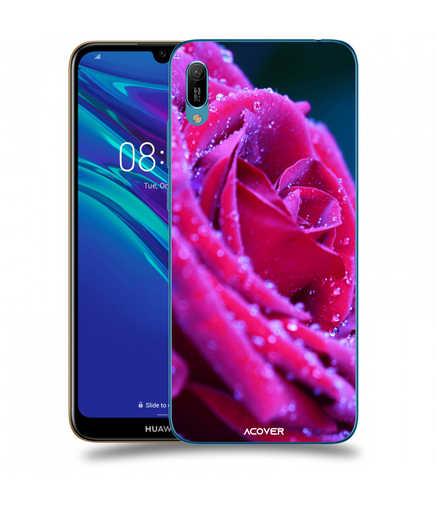 ACOVER Kryt na mobil Huawei Y6 2019 s motivem Rose