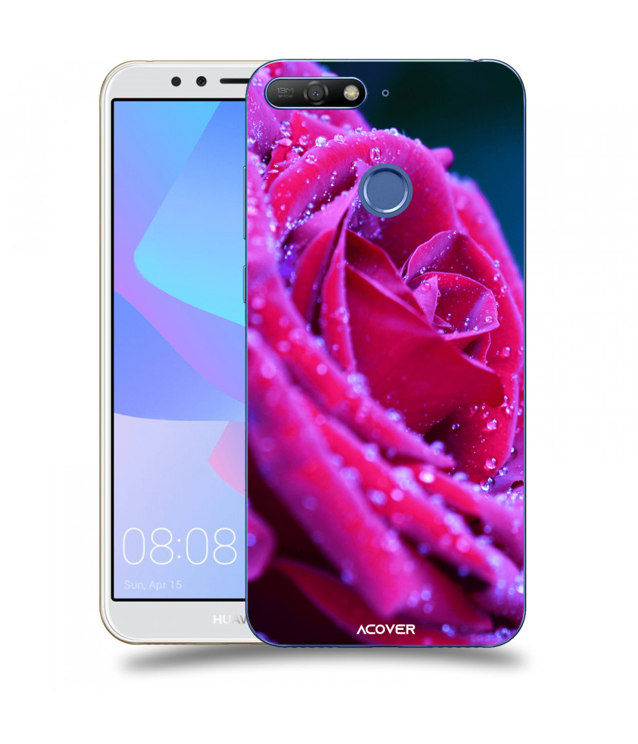 ACOVER Kryt na mobil Huawei Y6 Prime 2018 s motivem Rose
