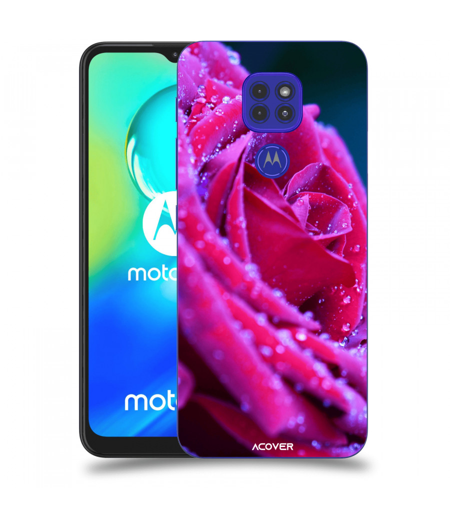 ACOVER Kryt na mobil Motorola Moto G9 Play s motivem Rose