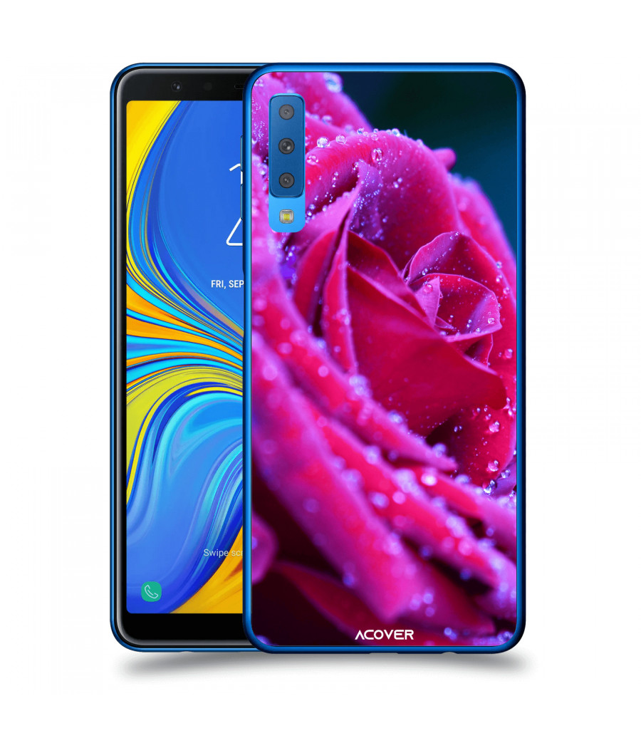 ACOVER Kryt na mobil Samsung Galaxy A7 2018 A750F s motivem Rose