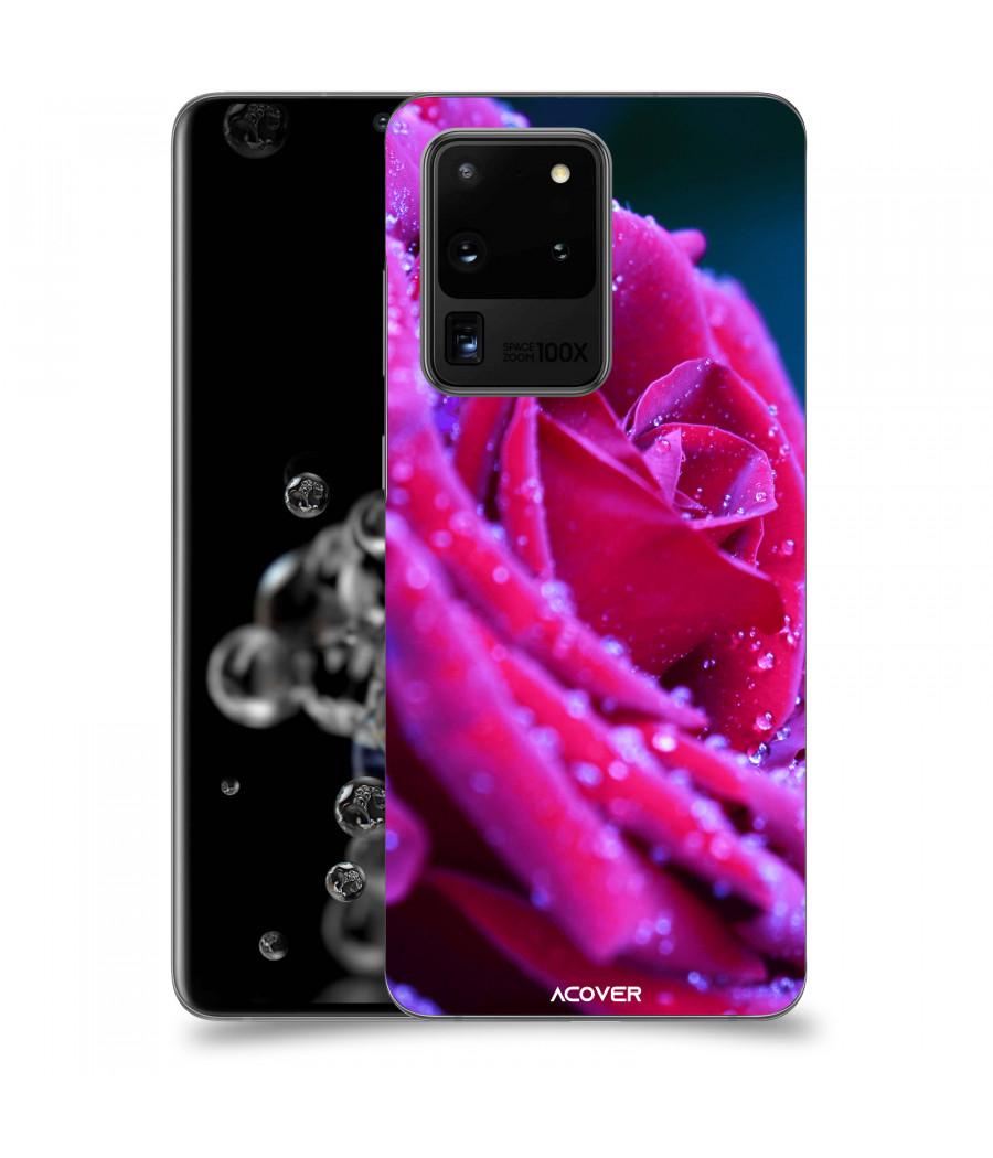 ACOVER Kryt na mobil Samsung Galaxy S20 Ultra 5G G988F s motivem Rose