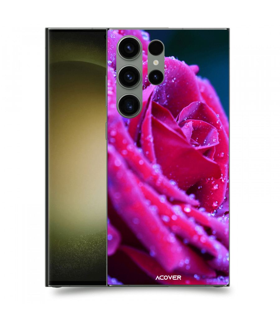 ACOVER Kryt na mobil Samsung Galaxy S23 Ultra 5G s motivem Rose