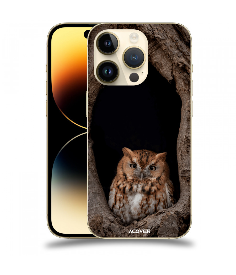 ACOVER Kryt na mobil Apple iPhone 14 Pro s motivem Owl