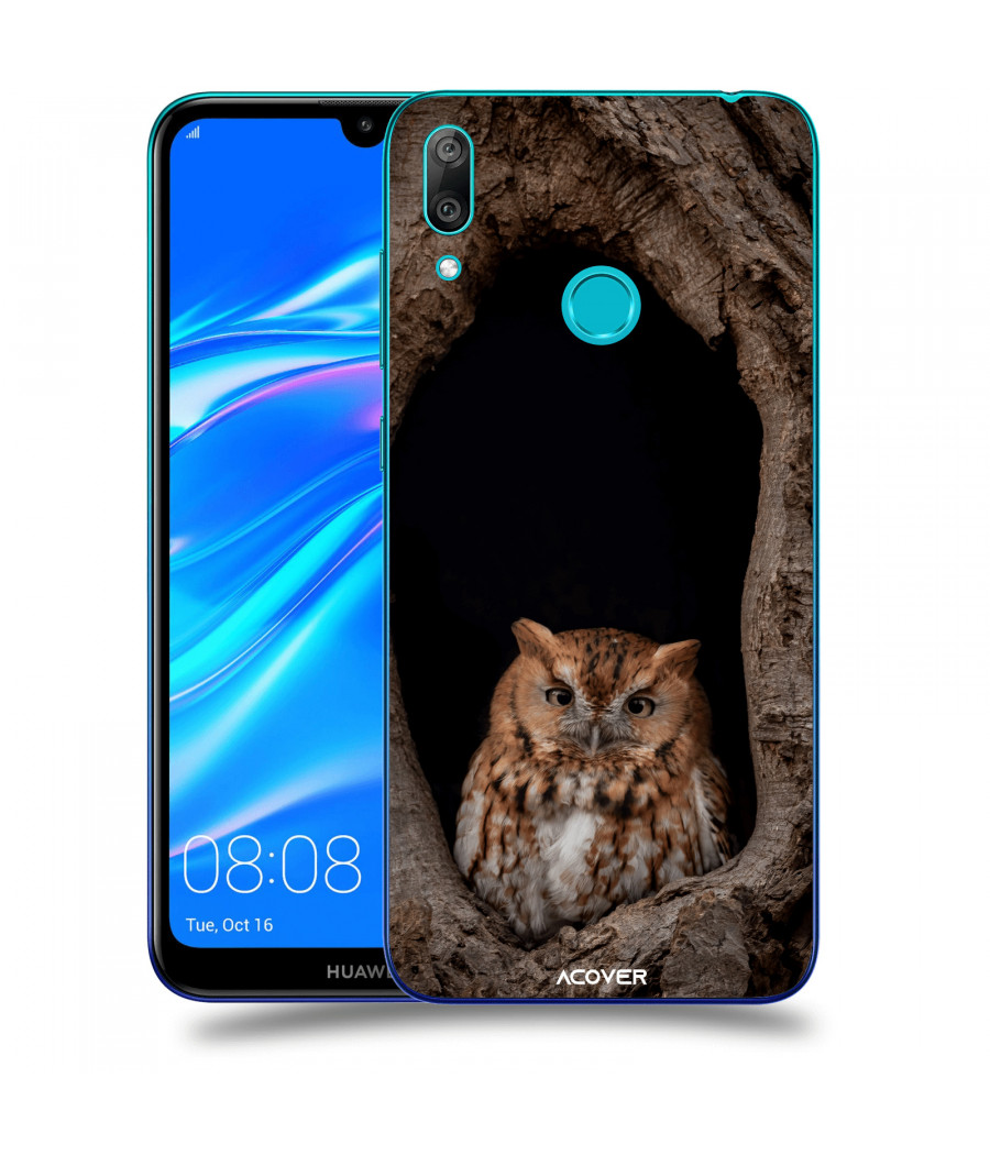 ACOVER Kryt na mobil Huawei Y7 2019 s motivem Owl