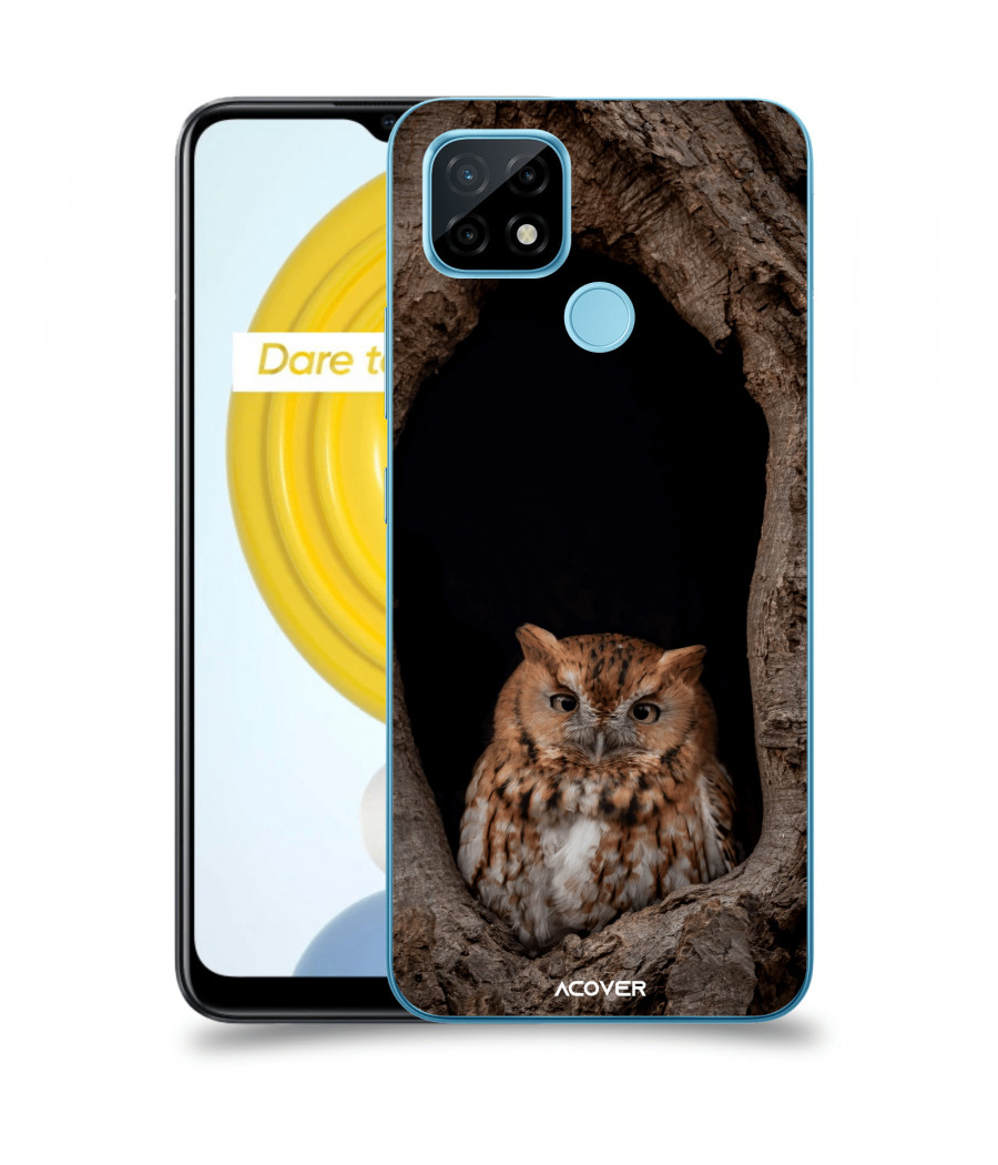 ACOVER Kryt na mobil Realme C21 s motivem Owl