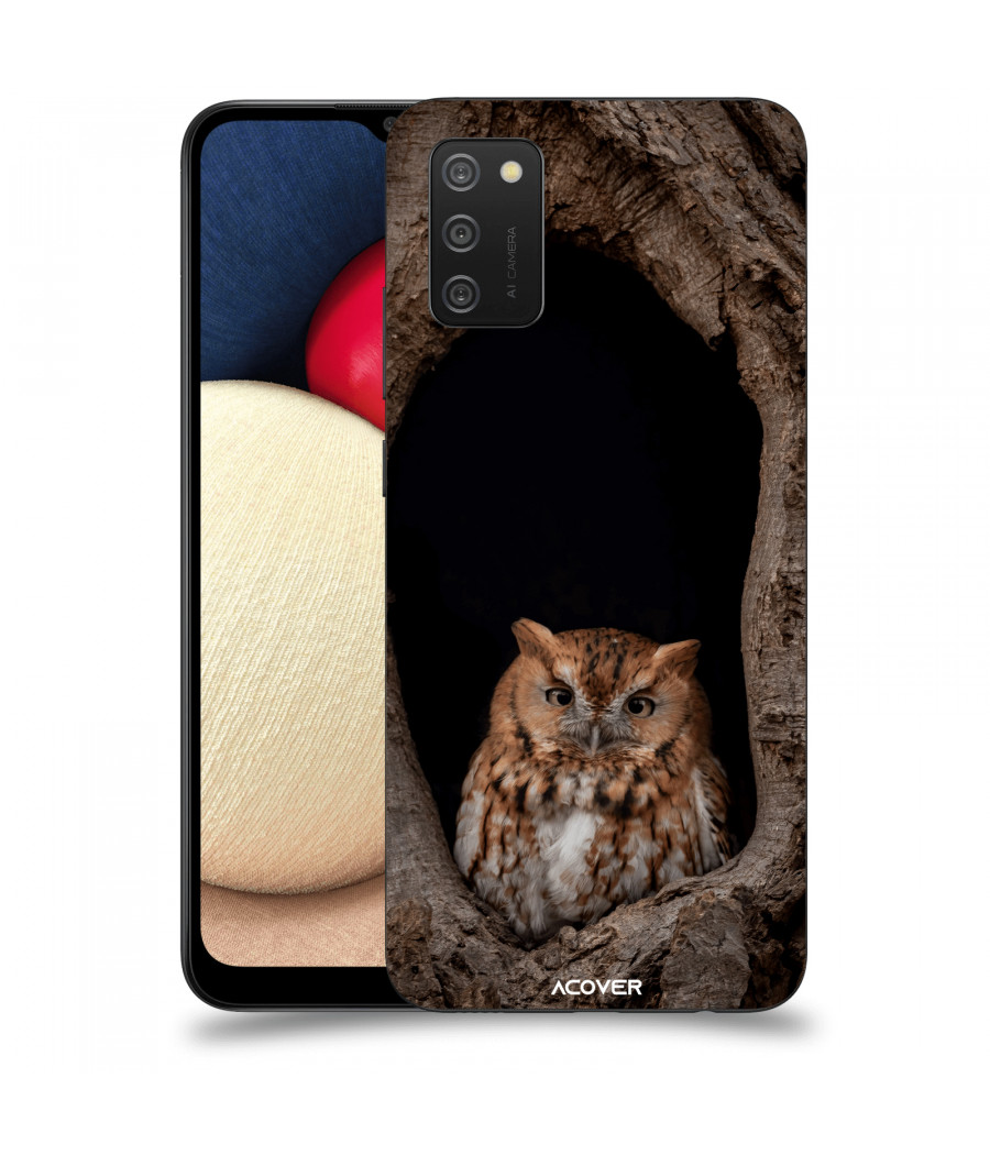 ACOVER Kryt na mobil Samsung Galaxy A02s A025G s motivem Owl