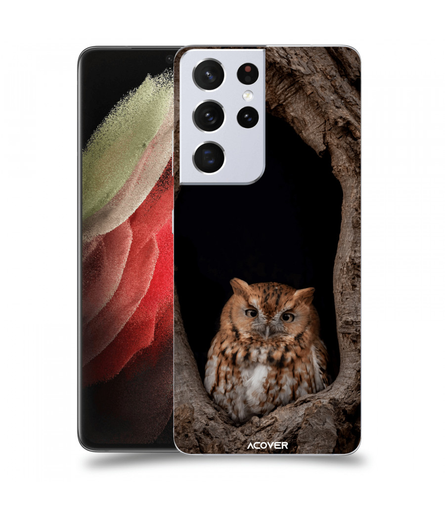 ACOVER Kryt na mobil Samsung Galaxy S21 Ultra 5G G998B s motivem Owl