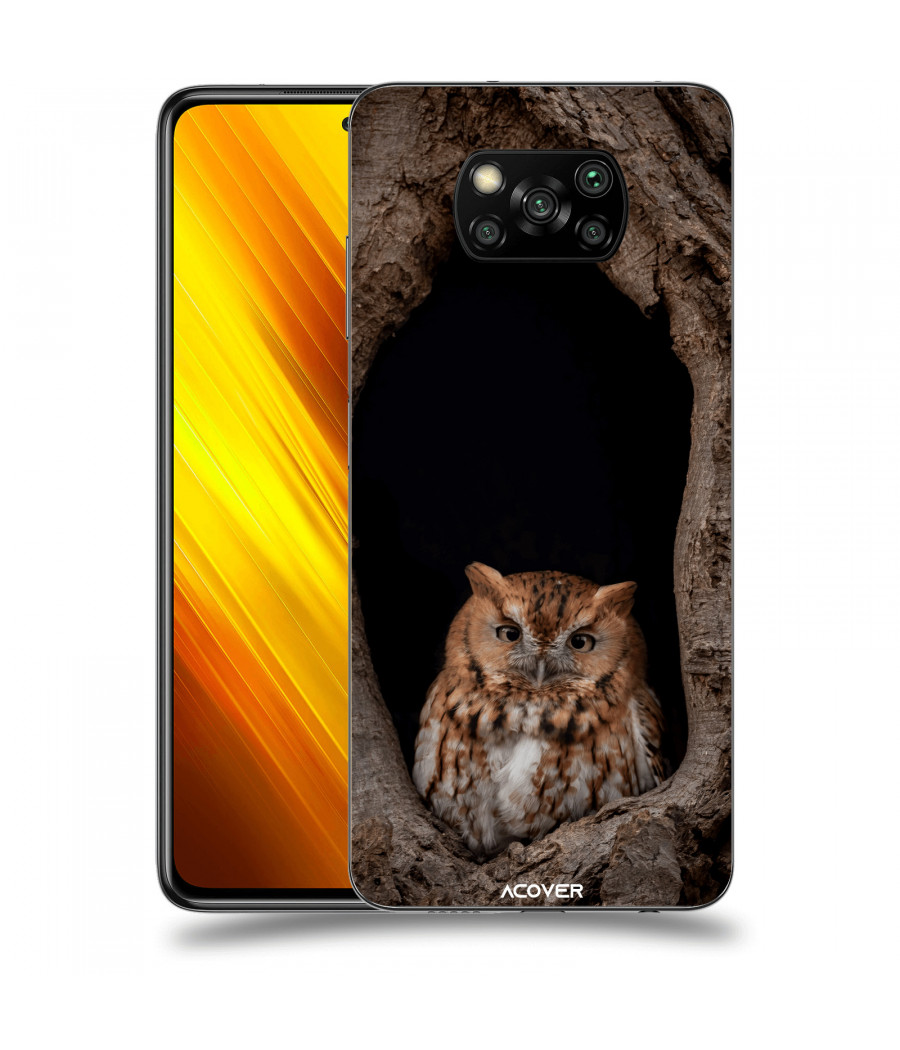 ACOVER Kryt na mobil Xiaomi Poco X3 s motivem Owl