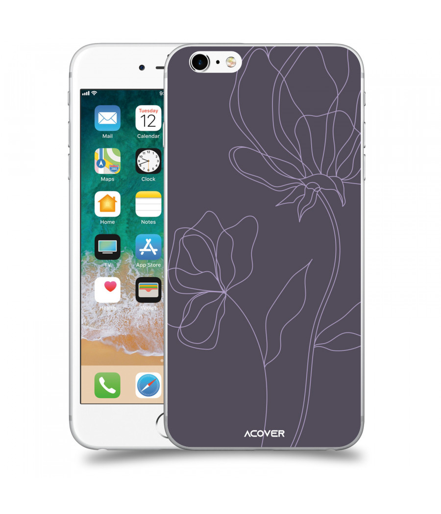 ACOVER Kryt na mobil Apple iPhone 6 Plus/6S Plus s motivem Line Flower II
