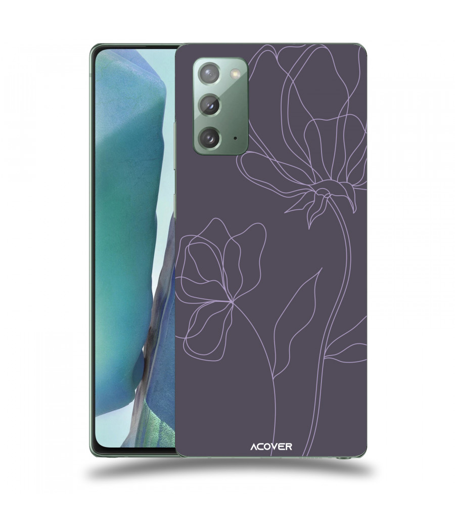 ACOVER Kryt na mobil Samsung Galaxy Note 20 s motivem Line Flower II