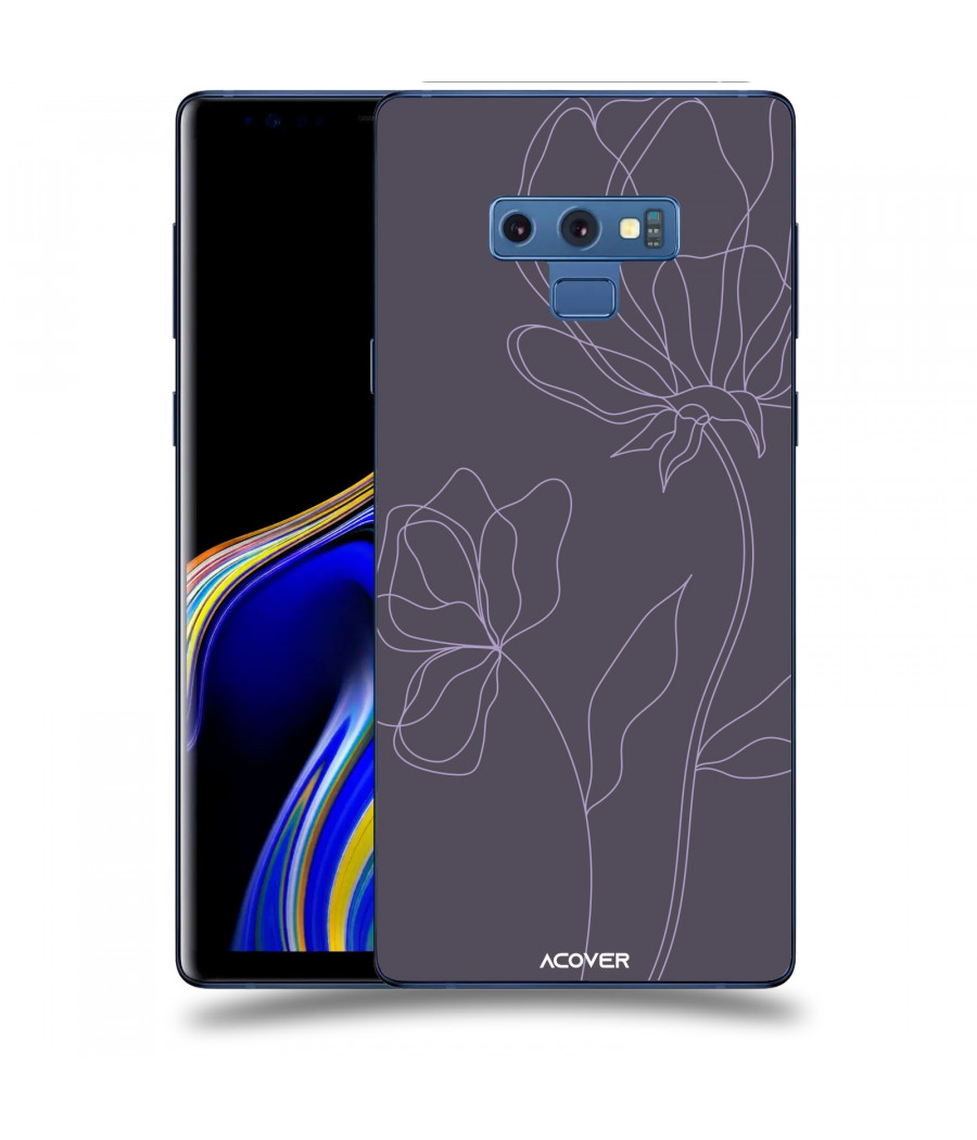 ACOVER Kryt na mobil Samsung Galaxy Note 9 N960F s motivem Line Flower II