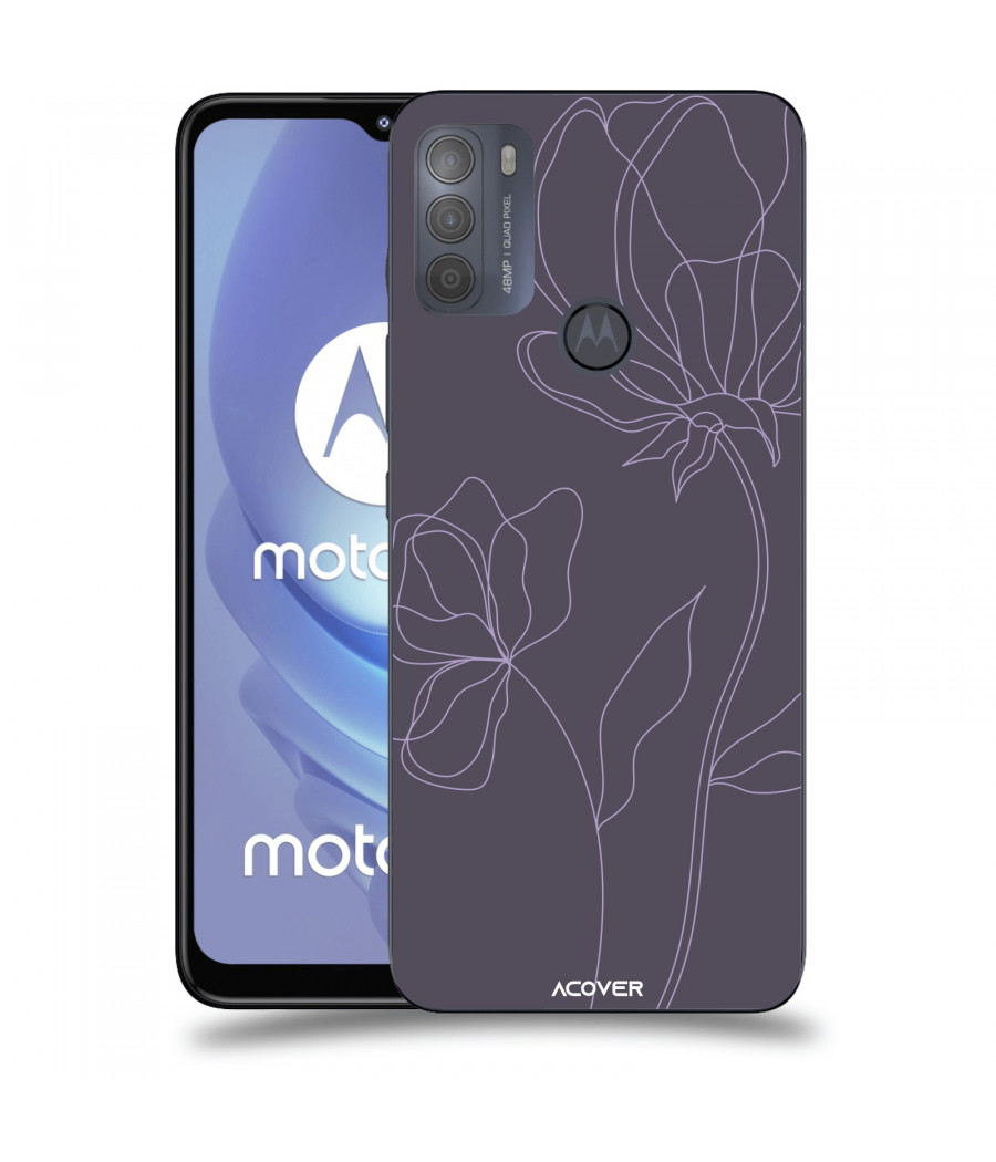 ACOVER Kryt na mobil Motorola Moto G50 s motivem Line Flower II