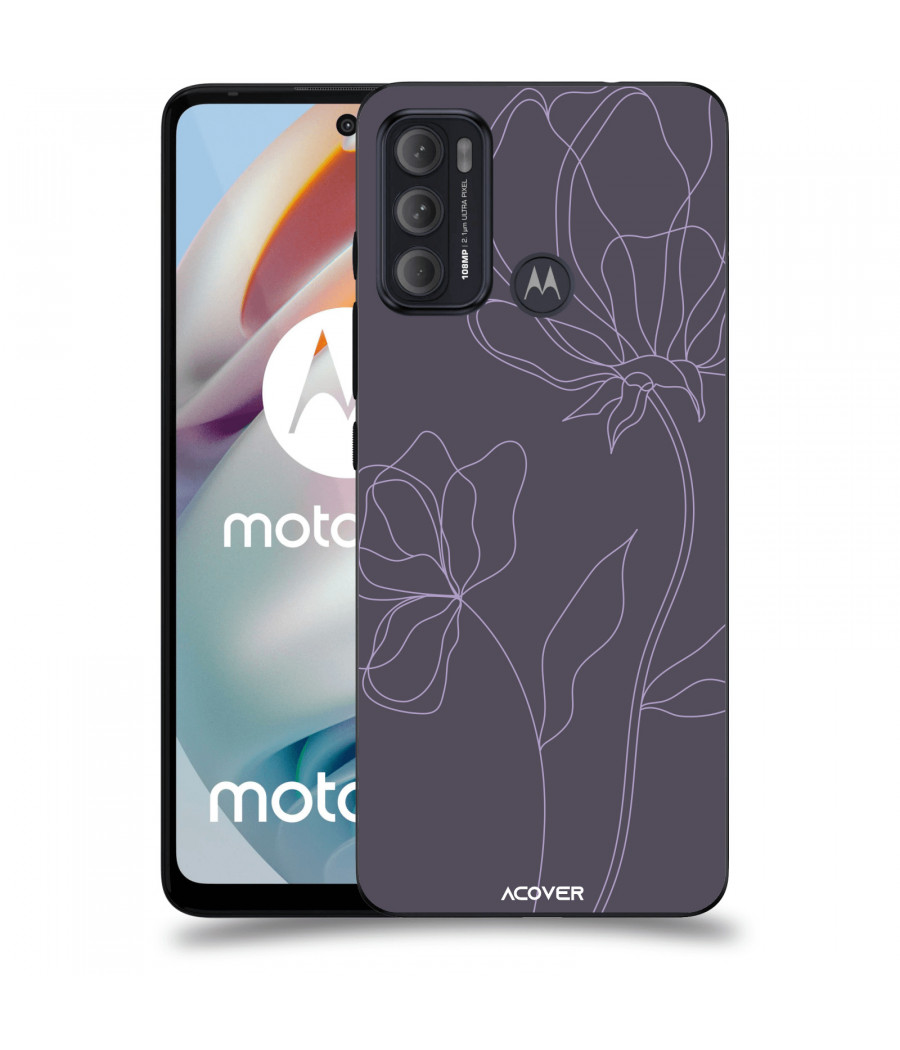 ACOVER Kryt na mobil Motorola Moto G60 s motivem Line Flower II