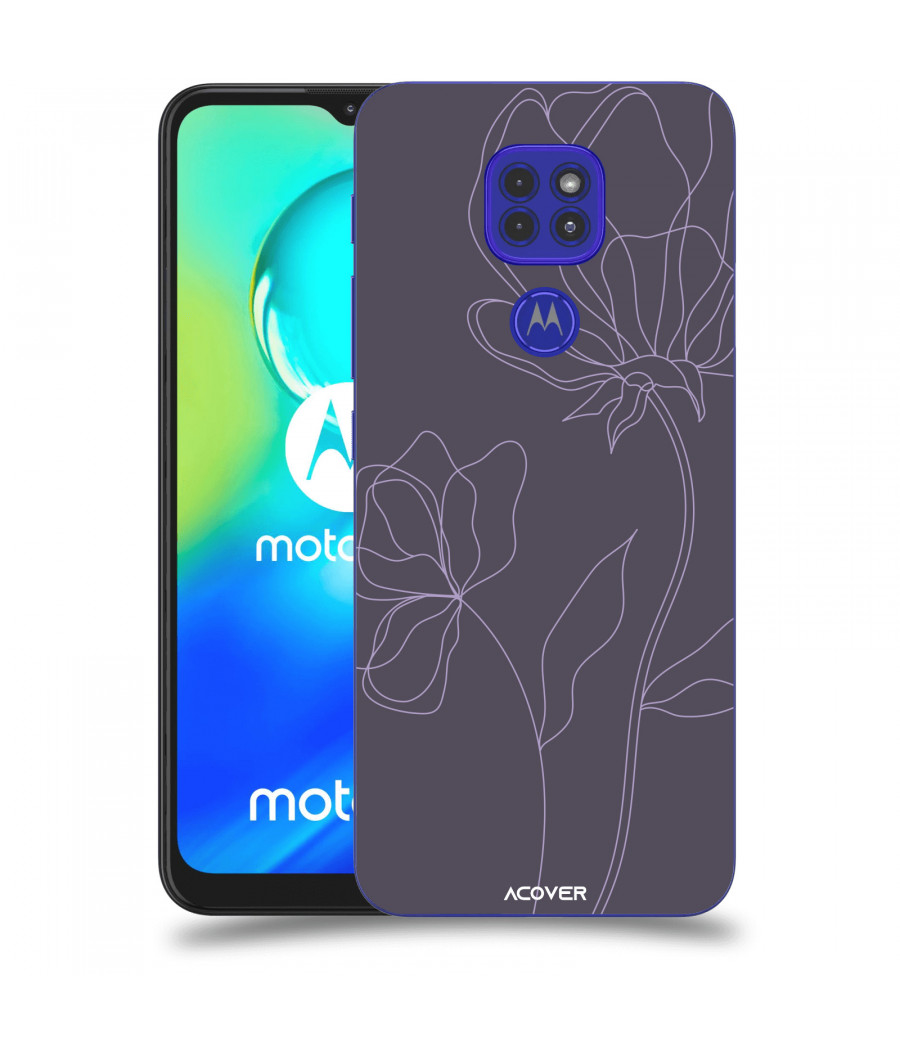 ACOVER Kryt na mobil Motorola Moto G9 Play s motivem Line Flower II