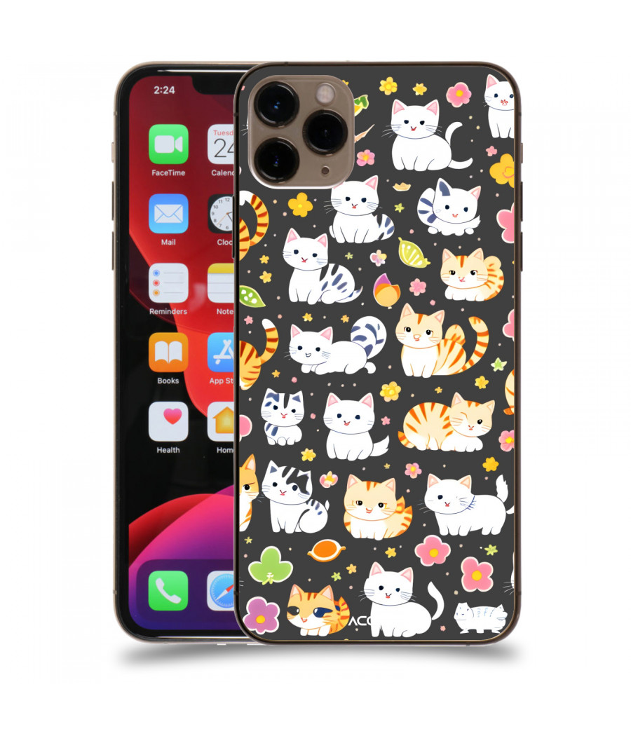 ACOVER Kryt na mobil Apple iPhone 11 Pro Max s motivem Little cats