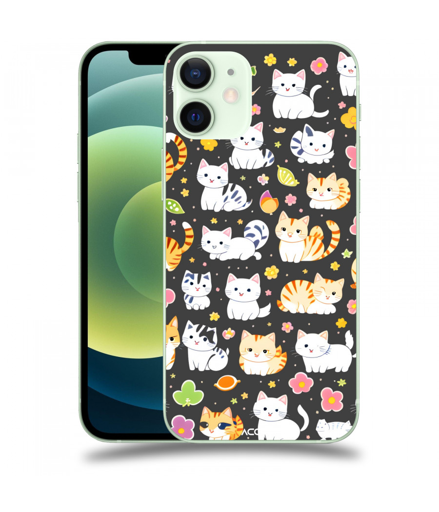 ACOVER Kryt na mobil Apple iPhone 12 mini s motivem Little cats