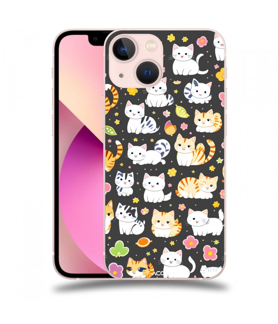 ACOVER Kryt na mobil Apple iPhone 13 mini s motivem Little cats