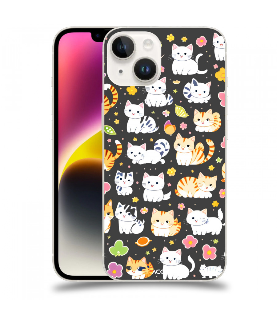 ACOVER Kryt na mobil Apple iPhone 14 s motivem Little cats
