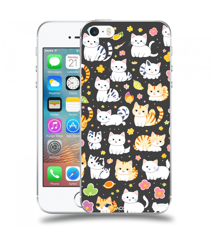 ACOVER Kryt na mobil Apple iPhone 5/5S/SE s motivem Little cats