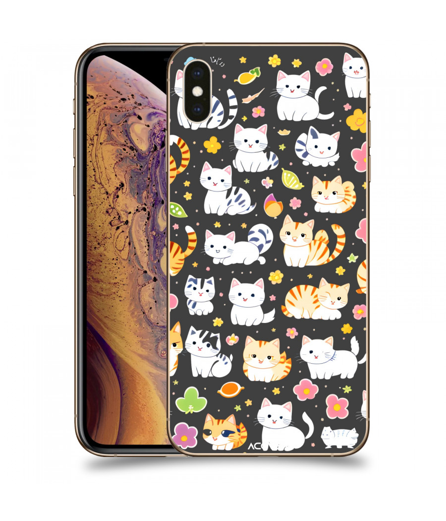 ACOVER Kryt na mobil Apple iPhone XS Max s motivem Little cats
