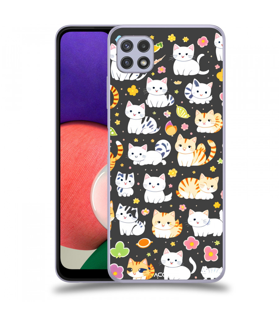 ACOVER Kryt na mobil Samsung Galaxy A22 5G A226B s motivem Little cats