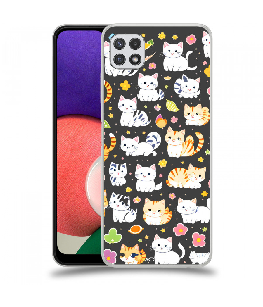 ACOVER Kryt na mobil Samsung Galaxy A22 A225F s motivem Little cats