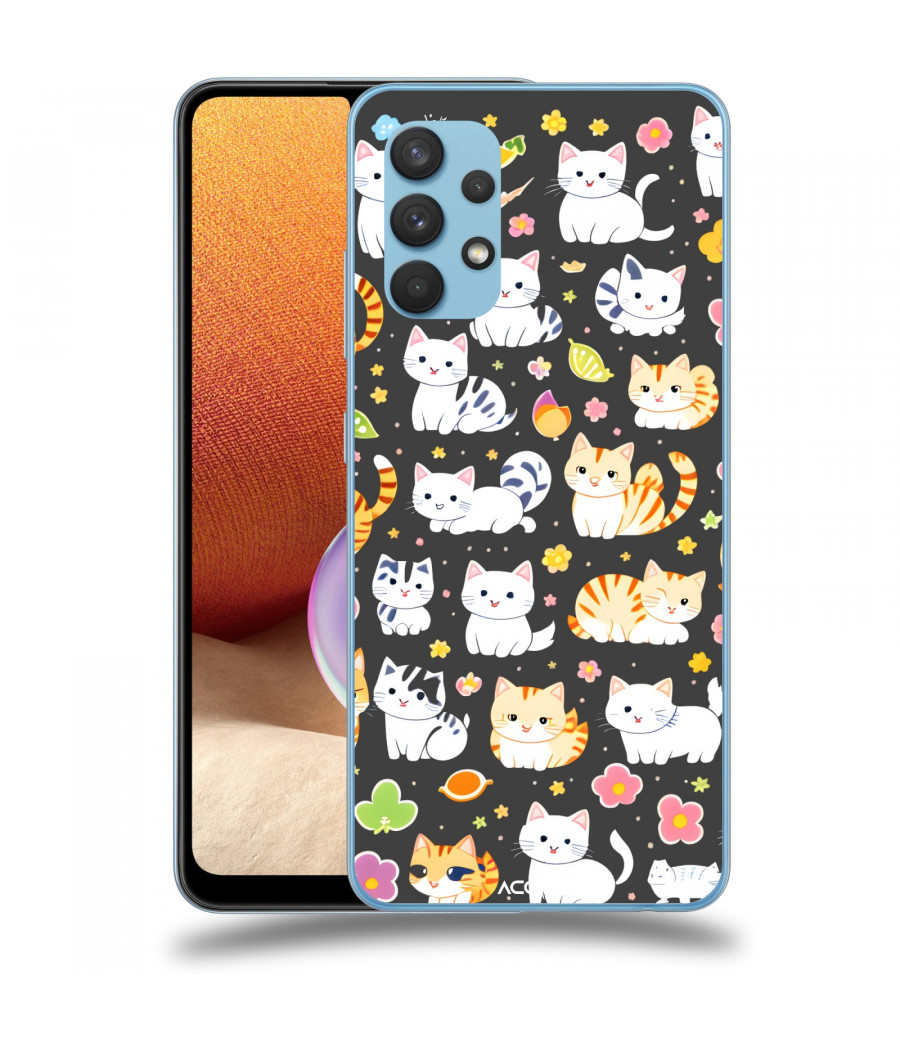 ACOVER Kryt na mobil Samsung Galaxy A32 4G SM-A325F s motivem Little cats