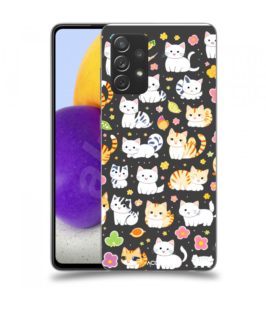 ACOVER Kryt na mobil Samsung Galaxy A72 A725F s motivem Little cats