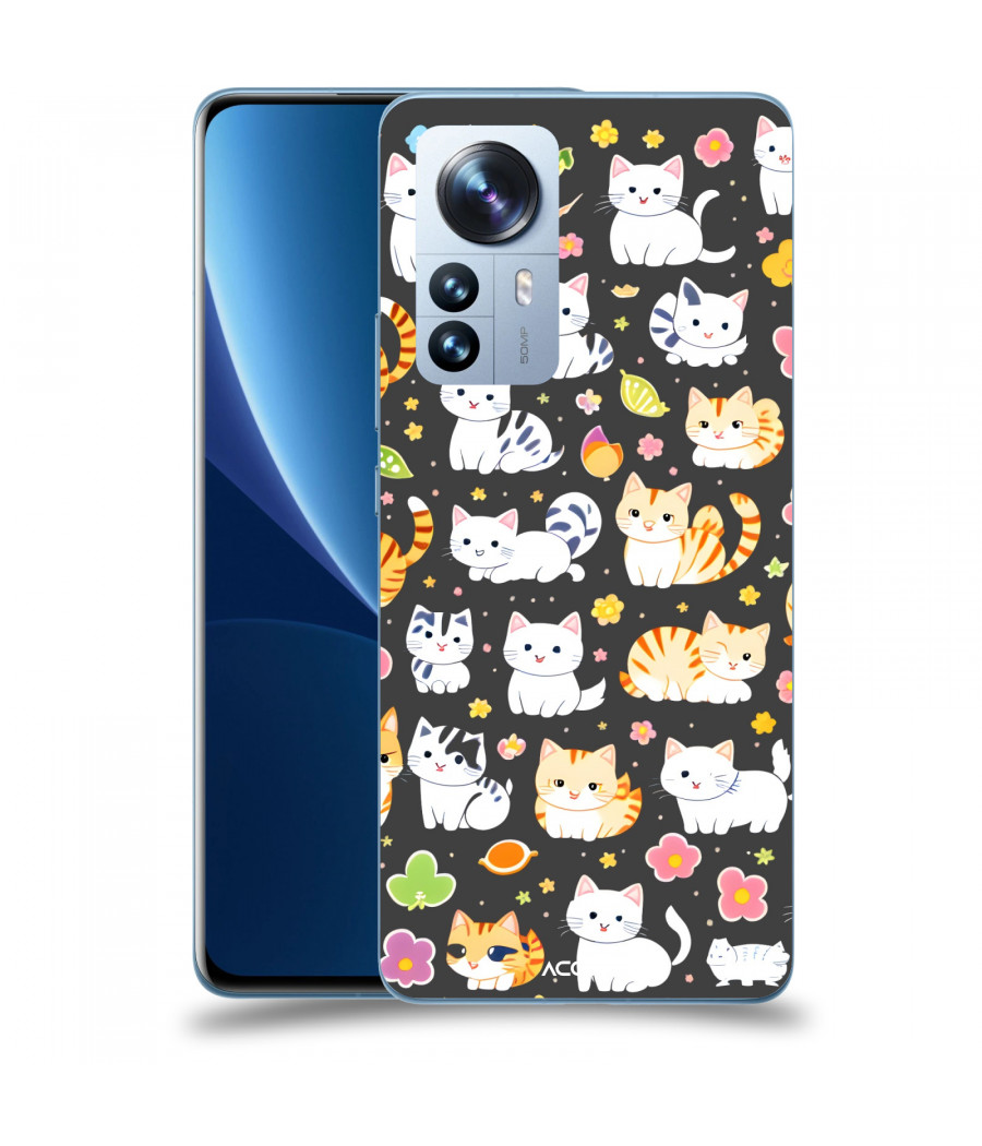 ACOVER Kryt na mobil Xiaomi 12 Pro s motivem Little cats