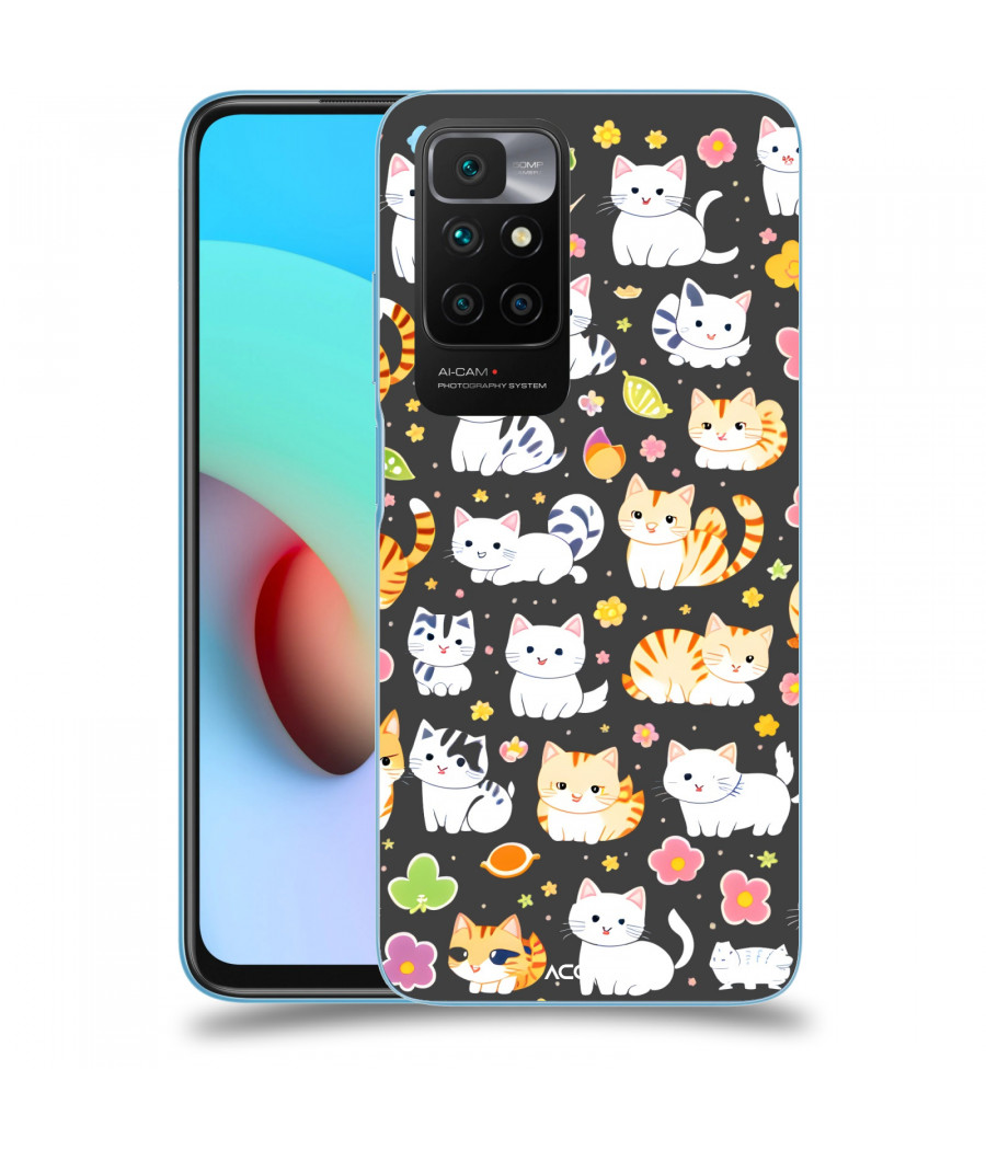 ACOVER Kryt na mobil Xiaomi Redmi 10 s motivem Little cats