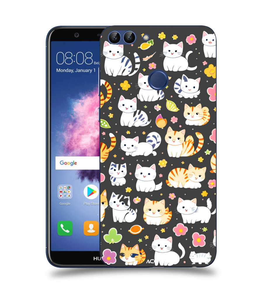 ACOVER Kryt na mobil Huawei P Smart s motivem Little cats