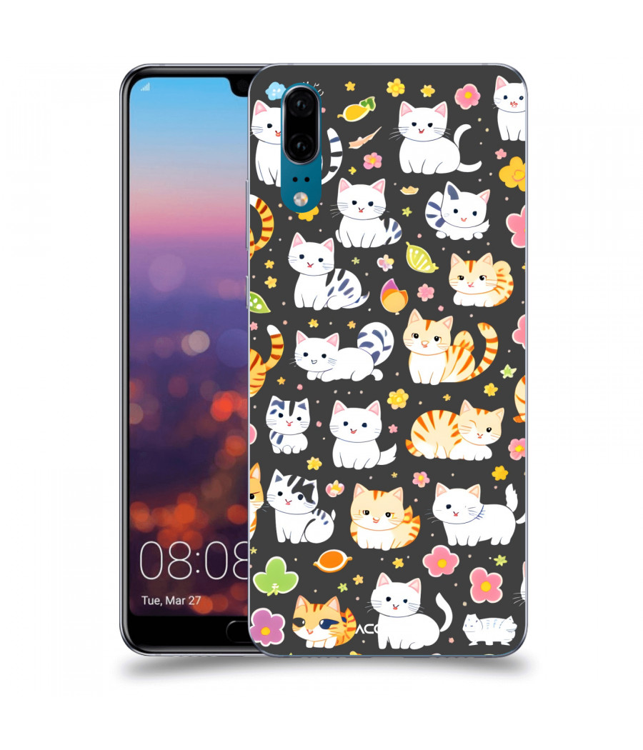 ACOVER Kryt na mobil Huawei P20 s motivem Little cats